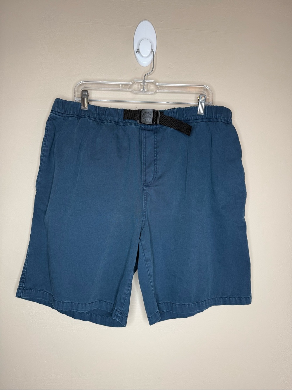 Magellan Outdoors Blue Hybrid Belted Shorts Cotton Size XL